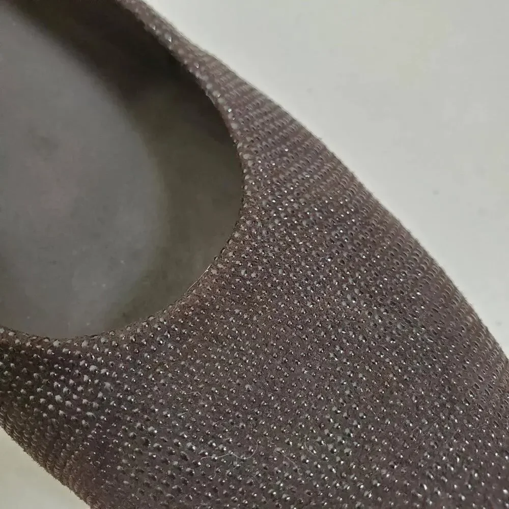 Stuart Weitzman Leather Wedge Shoes Womens Size 7 Black Round Toe Comfort